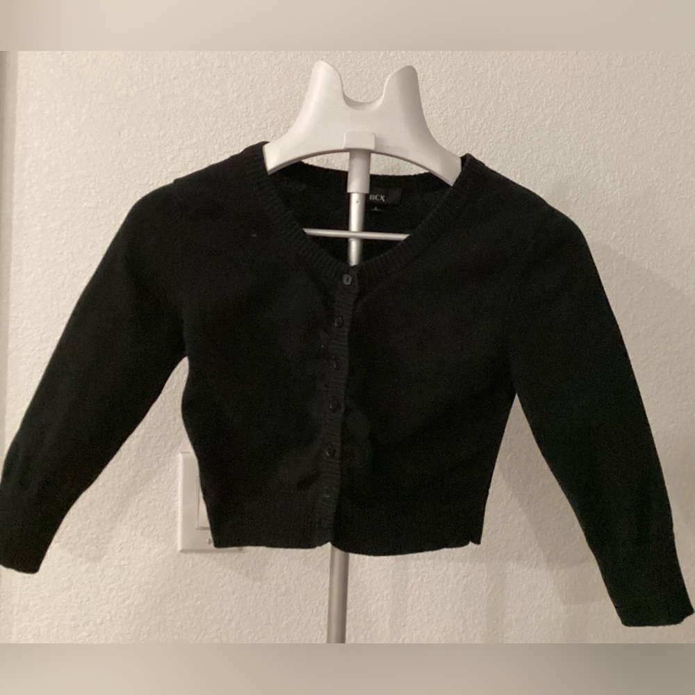 BCX Black Cardigan Sweater